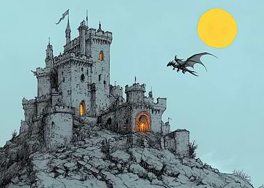 Dragon and Castle