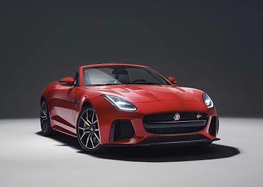 Red Jaguar F-Type Convertible