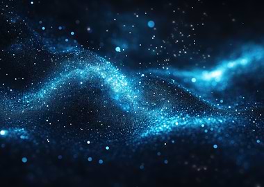 Abstract Blue Glitter