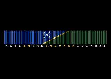 Solomon Islands Barcode Flag