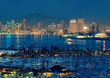 San Diego Skyline at Night
