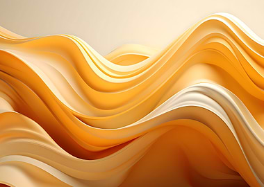 Abstract Golden Waves