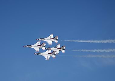 F-16 Thunderbird Formation US Air Force