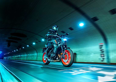 Yamaha MT-09 Motorcycle Tunnel Ride