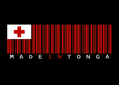 Tonga Flag Barcode