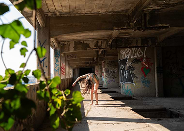 Dancer in Abandoned Building
