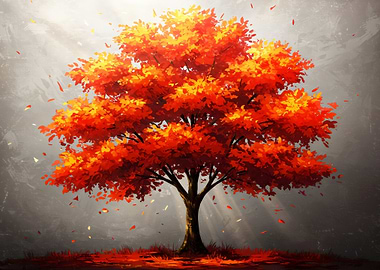 Autumn Tree Painting