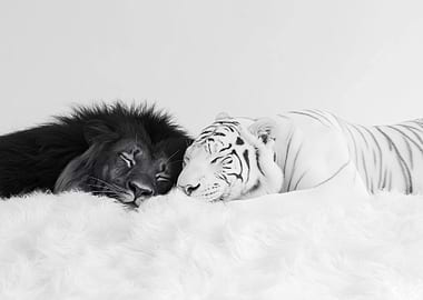 Lion and Tiger