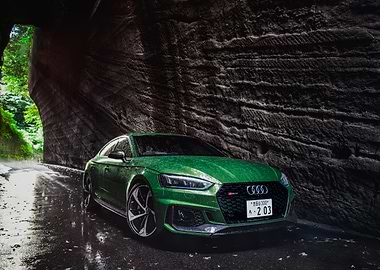 Green Audi RS 5 Coupe