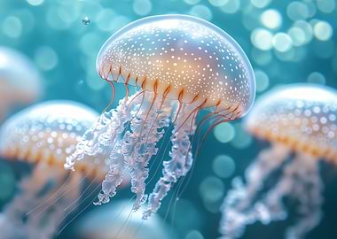 Blue Water Jellyfish