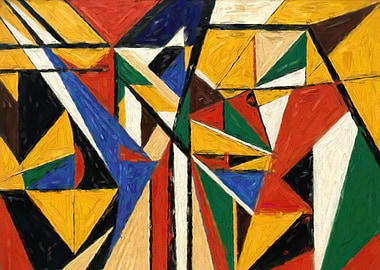 Abstract Geometric Painting