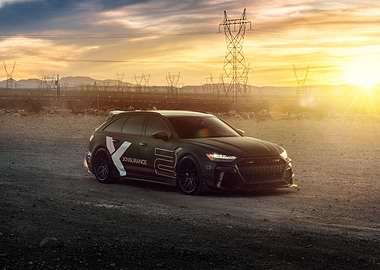 Black Audi RS6 Avant