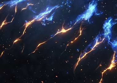 Abstract Fire and Ice