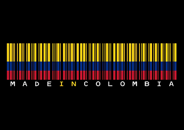 Colombia Barcode Flag