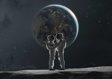 Astronauts on the Moon