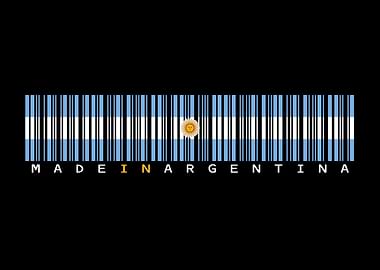 Argentina Barcode Flag