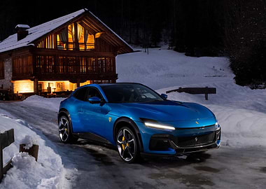 Ferrari Purosangue in Winter