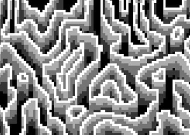 Abstract Pixelated Pattern