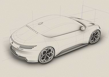 Sports Car Sketch