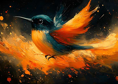 Hummingbird in Flight