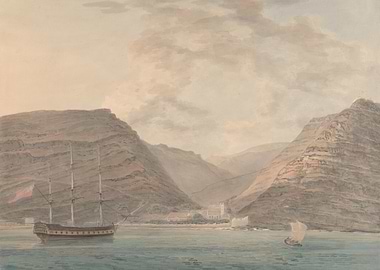 Ship in a Mountainous Inlet