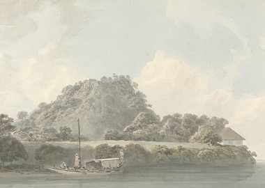 Waterfront Landscape with Hill