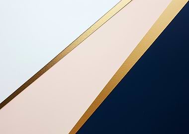 Gold & Navy Abstract