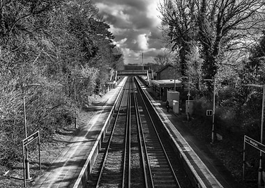 Train Tracks at Station