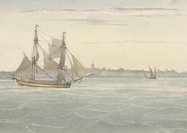 Sailing Ship Watercolor