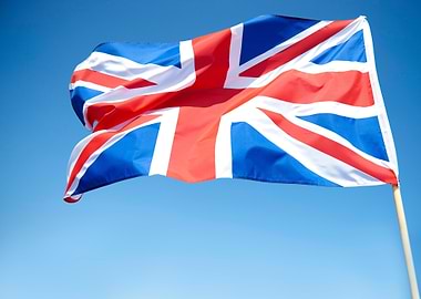 Union Jack Flag Waving