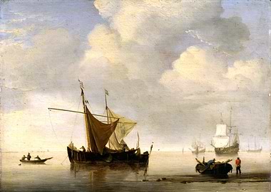 Sailing Ships at Sea