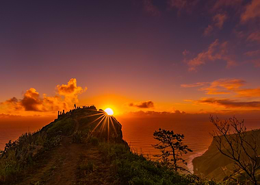 Sunset Over Clifftop, Madera