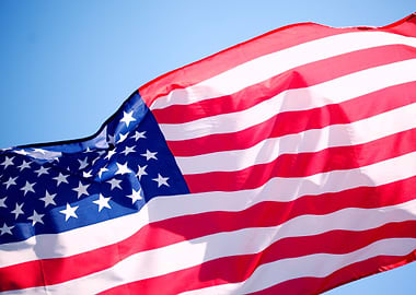American Flag Waving