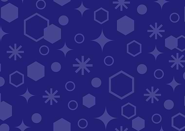 Geometric Pattern Blue