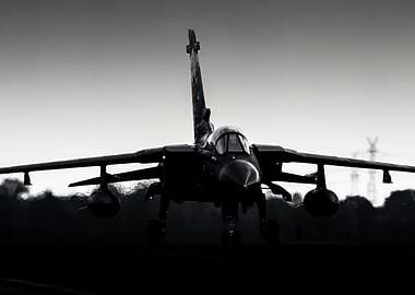 Tornado Fighter Jet Silhouette