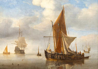 Sailing Ships at Sea