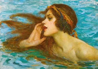 A Little Sea Maiden by William Henry Margetson
