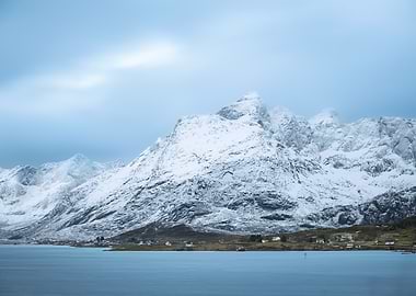 Snowy Mountain Landscape