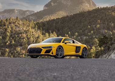 Yellow Audi R8