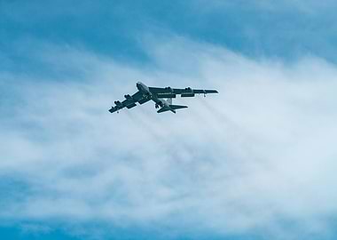 B-52 Bomber in Flight