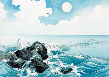Japanese Sea Landscape