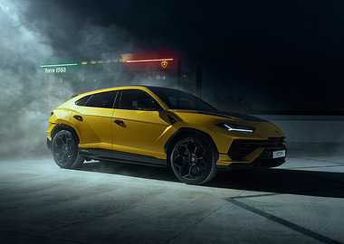 Yellow Lamborghini Urus