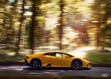 Yellow Lamborghini Huracan