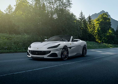 White Ferrari Portofino