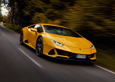 Yellow Lamborghini Huracan
