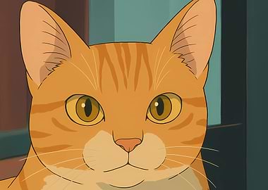 Orange Tabby Cat Portrait