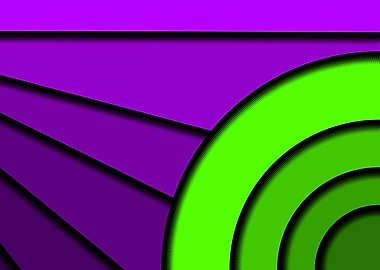 Abstract Purple and Green Design