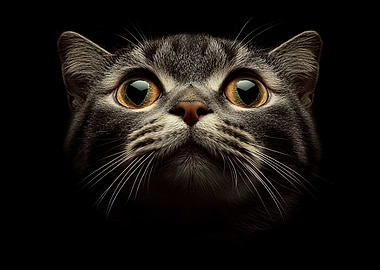 Close-up Cat Portrait