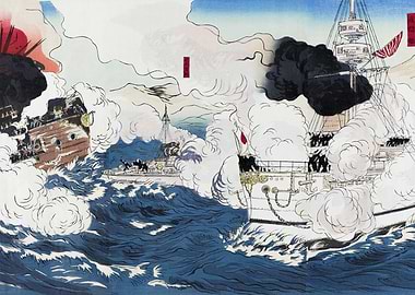 Naval Battle Ukiyo-e