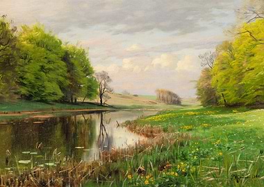 Spring River Landscape